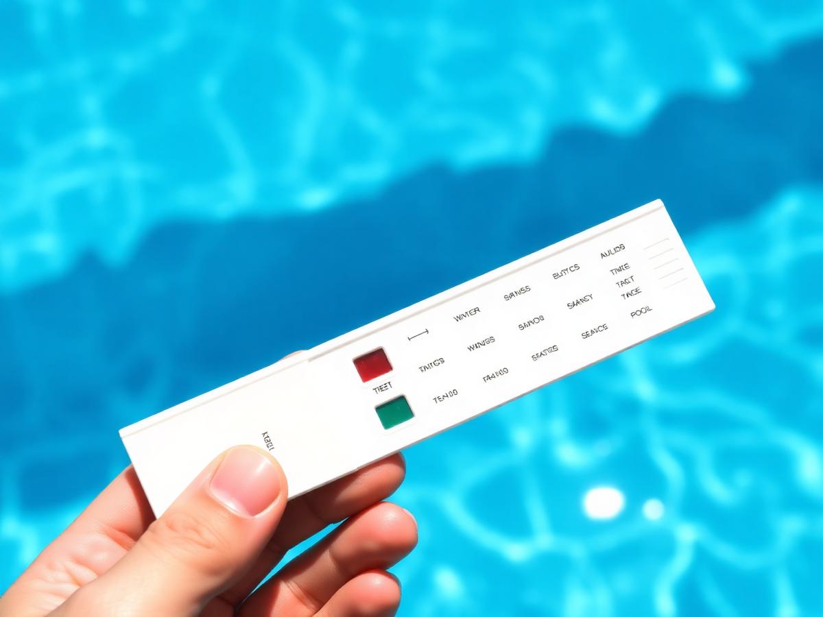 Testing pool water chemistry
